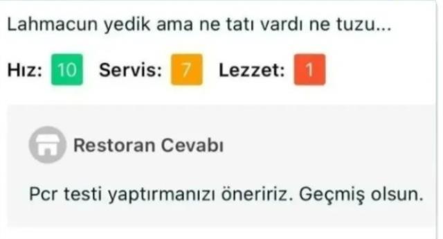 Lahmacunu beğenmeyen müşteriye restorandan olay cevap!